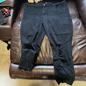 Black Old navy rockstar super skinny jeans
